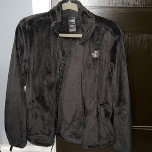 black fuzzy northface